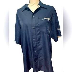 Dallas Cowboys Button Up Shirt - NFL Reebok Onfield